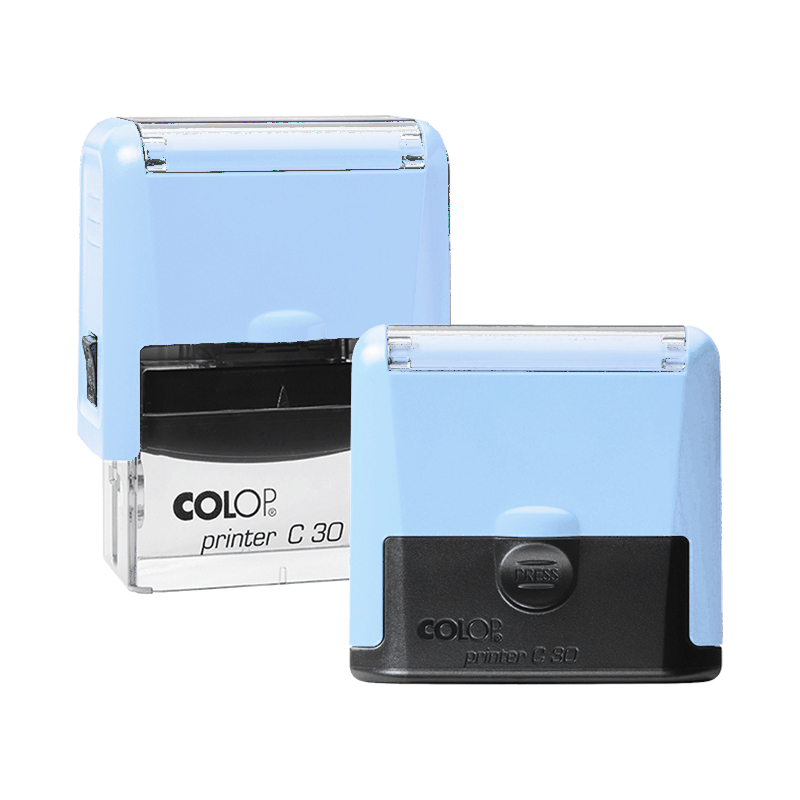 Printer Compact Pro 30 pieczatka pastelowa niebieska